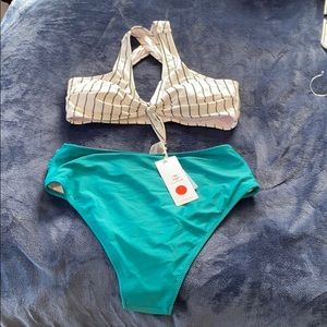 NWT CUPSHE high waisted bikini